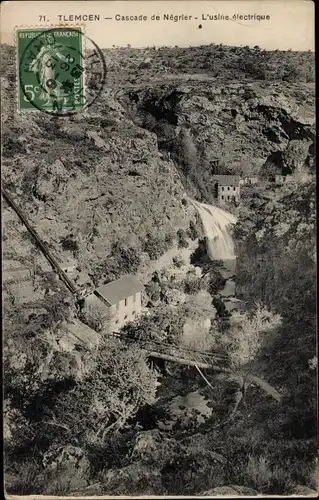 Ak Tlemcen Algerien, Cascade de Négrier, L'usine électrique