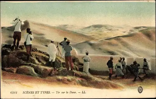 Ak Scenes et Types, Tir sur la Dune, Soldaten