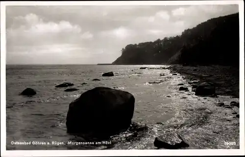 Ak Ostseebad Göhren auf Rügen, Morgensonne am Hövt