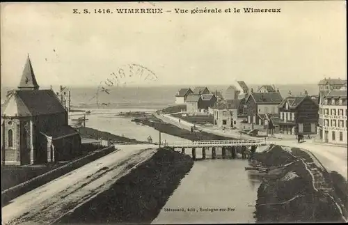 Ak Wimereux Pas de Calais, Vue generale