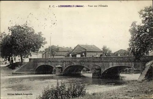 Ak Longeville Meuse, Pont sur l'Ornain