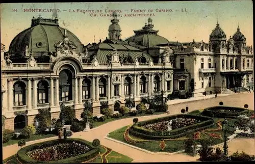 Ak Monte Carlo Monaco, La Facade du Casino