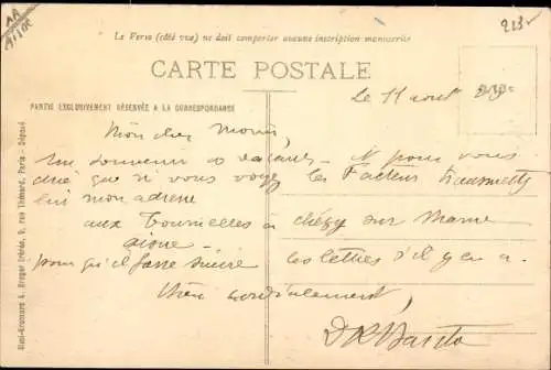 Ak Chézy sur Marne Aisne, Vue generale