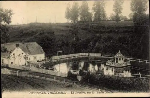 Ak Origny en Thiérache Aisne, La Tirotiere, vue de l'ancien moulin