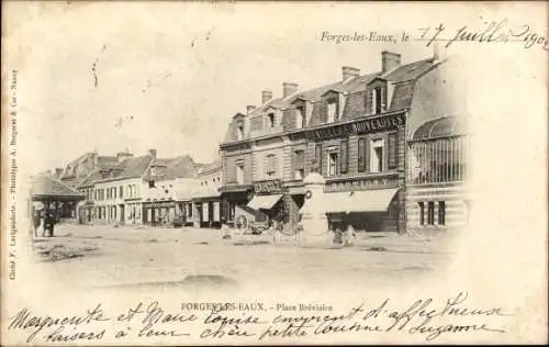 Ak Forges les Eaux Seine Maritime, Place Breviaire