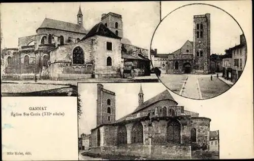 Ak Gannat Allier, Église St. Croix