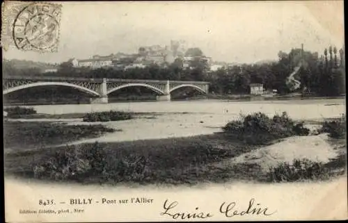 Ak Billy Allier, Pont sur l&#39;Allier