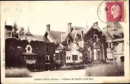 Ak Lurcy Lévis Lévy Allier, Château de Béguin
