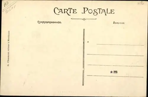 Ak Audes Allier, Les Ruines du Château de la Créte