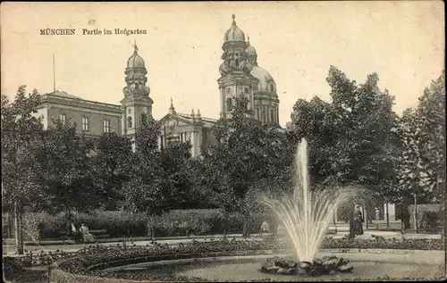 Ak München, Partie im Hofgarten
