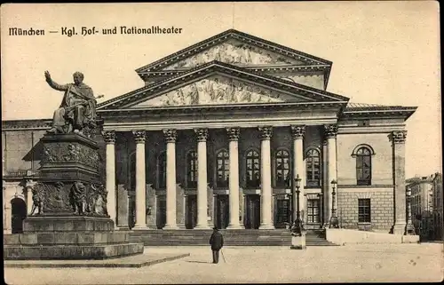 Ak München, Kgl. Hof- und Nationaltheater