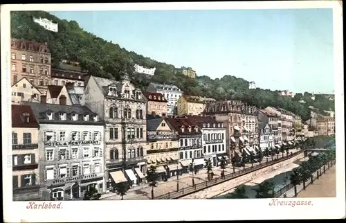 Ak Karlovy Vary Karlsbad Stadt, Kreuzgasse