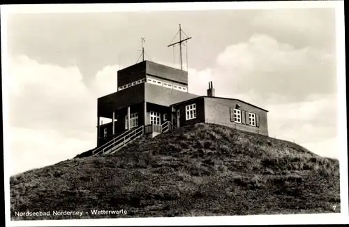 Ak Norderney in Ostfriesland, Wetterwarte