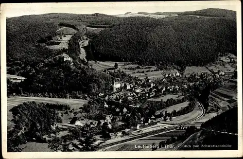 Ak Leutenberg in Thüringen, Blick von der Schwartzenshöhe