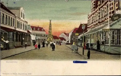 Ak Nordseebad Norderney Ostfriesland, Bismarckstraße