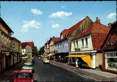 Ak Soltau Lüneburger Heide Niedersachsen, Marktstraße, Straßenpartie