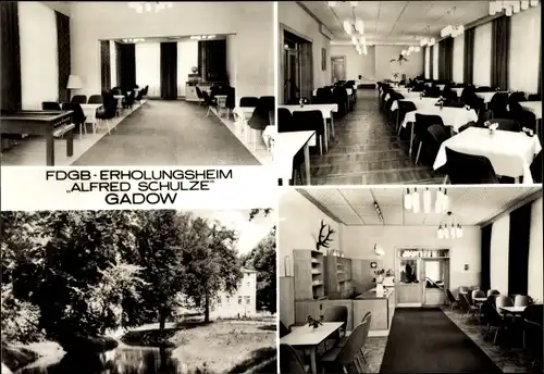 Ak Gadow Lanz in der Prignitz, FDGB Erholungsheim Alfred Schulze