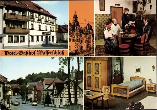 Ak Markt Mitwitz in Oberfranken, Gasthof  Wasserschloss