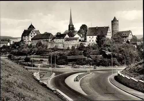 Ak Schlitz in Hessen, Burgenring, Straßenpartie