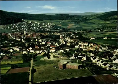 Ak Zierenberg in Hessen, Fliegeraufnahme