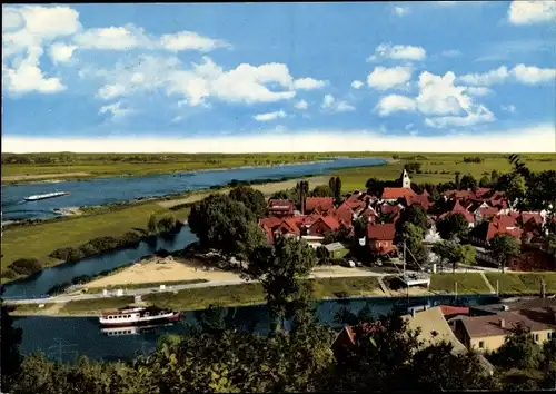 Ak Hitzacker an der Elbe, Blick vom Weinberg