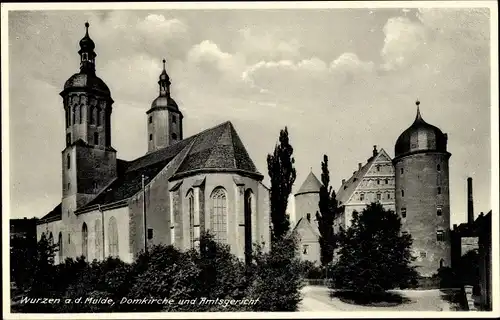 Ak Wurzen in Sachsen, Domkirche, Amtsgericht