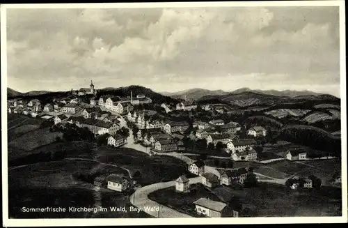 Ak Kirchberg im Wald in Niederbayern, Gesamtansicht