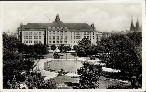 Ak Legnica Liegnitz Schlesien, Hindenburgplatz