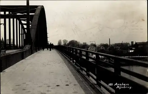 Ak Arnhem Gelderland Niederlande, Rijnbrug