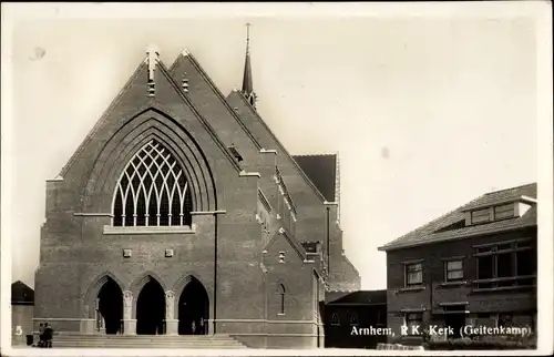 Ak Arnhem Gelderland Niederlande, R. K. Kerk