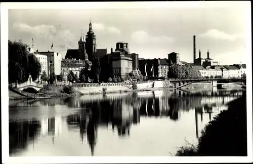 Ak Hradec Králové Königgrätz Stadt, Nabrezi