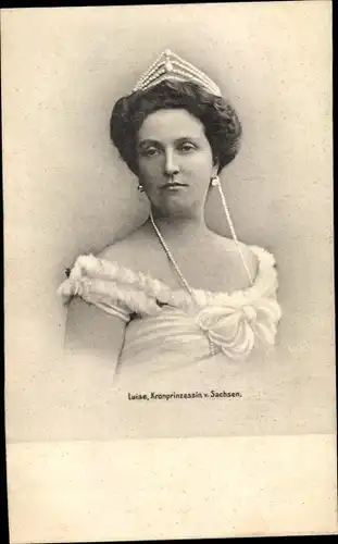 Ak Kronprinzessin Luise von Sachsen