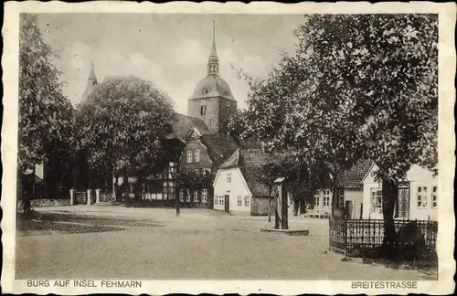 Ak Burg auf der Insel Fehmarn, Breitestraße