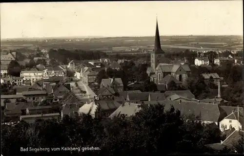 Ak Bad Segeberg in Schleswig Holstein, Blick vom Kalkberg aus, Kirchturm