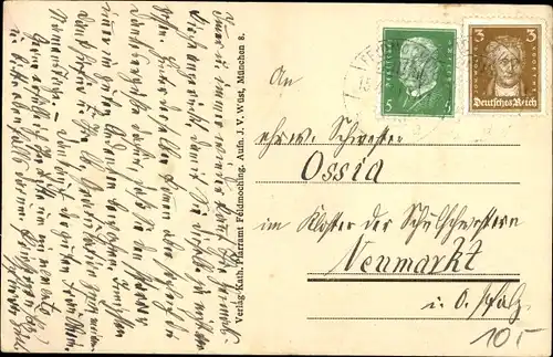 Ak Feldmoching München Bayern, Pfarrkirche