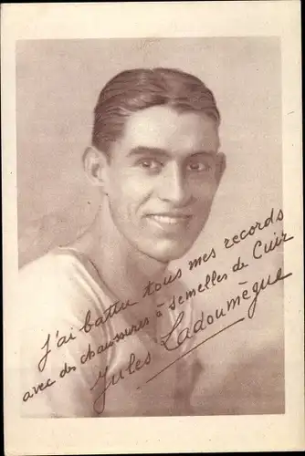 Ak Leichtathlet Jules Ladoumegue, Portrait
