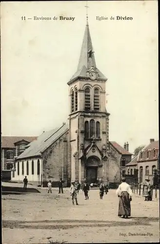 Ak Divion Pas de Calais, L'Eglise