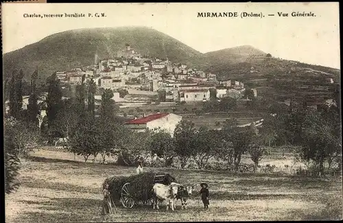 Ak Mirmande Drôme, Vue Generale