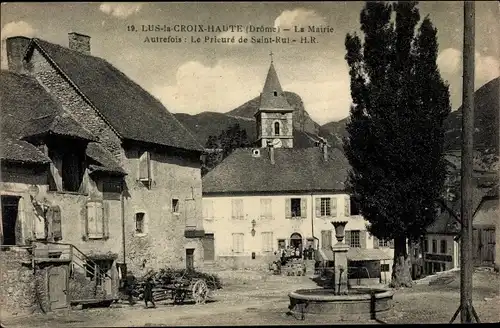 Ak Lus la Croix Haute Drôme, La Mairie