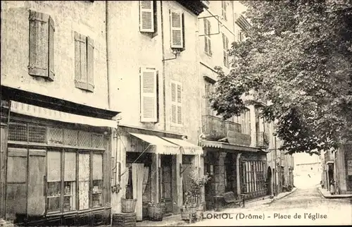Ak Loriol Drôme, Place de l'Eglise