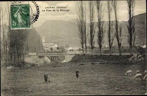 Ak Lachau Drôme, Le Pont de la Meouge