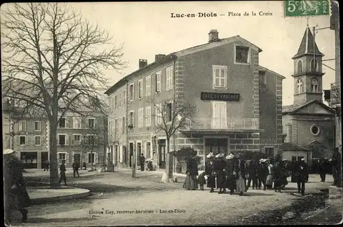 Ak Luc en Diois Drôme, Place de la Croix