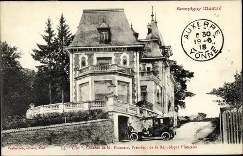 Ak Sampigny Meuse, Le Clos, Chateau de M. Poincare