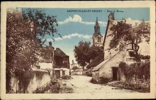 Ak Arpheuilles Saint Priest Allier, Dans le Bourg