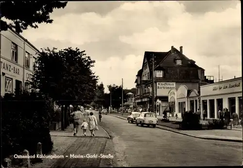 Ak Ostseebad Kühlungsborn, Maxim Gorki Straße, Kaufhaus Bartelmann