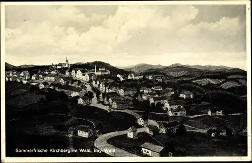 Ak Kirchberg im Wald in Niederbayern, Gesamtansicht