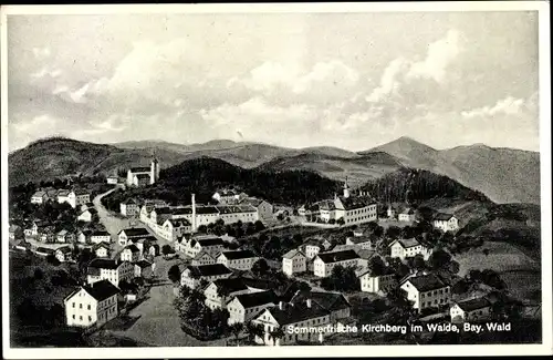 Ak Kirchberg im Wald in Niederbayern, Gesamtansicht