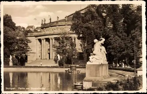 Ak Stuttgart in Württemberg, Partie am Staatstheater