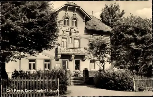 Ak Kipsdorf Altenberg im Erzgebirge, Cafe Bäckerei Konditorei Pietsch