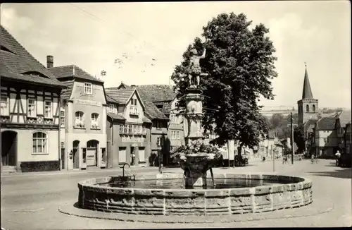 Ak Vacha in der Rhön Thüringen, Marktbrunnen